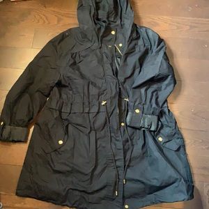 H&M Mama lightly lined jacket L gold zipper EUC